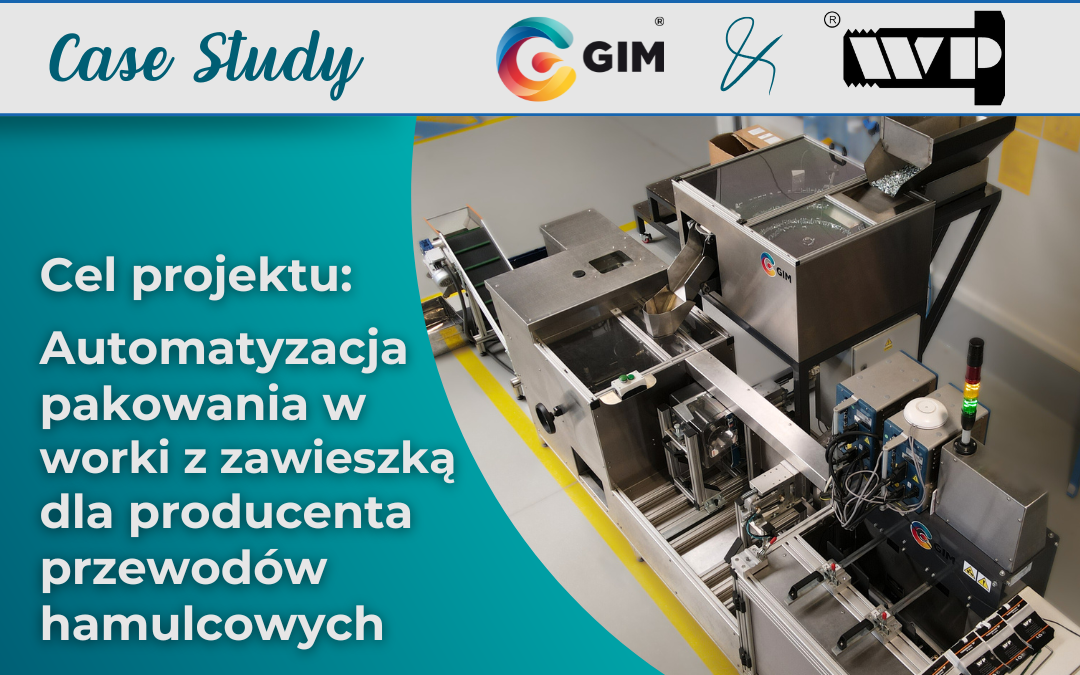 Automatyzacja pakowania w worki z zawieszką dla producenta przewodów hamulcowych: