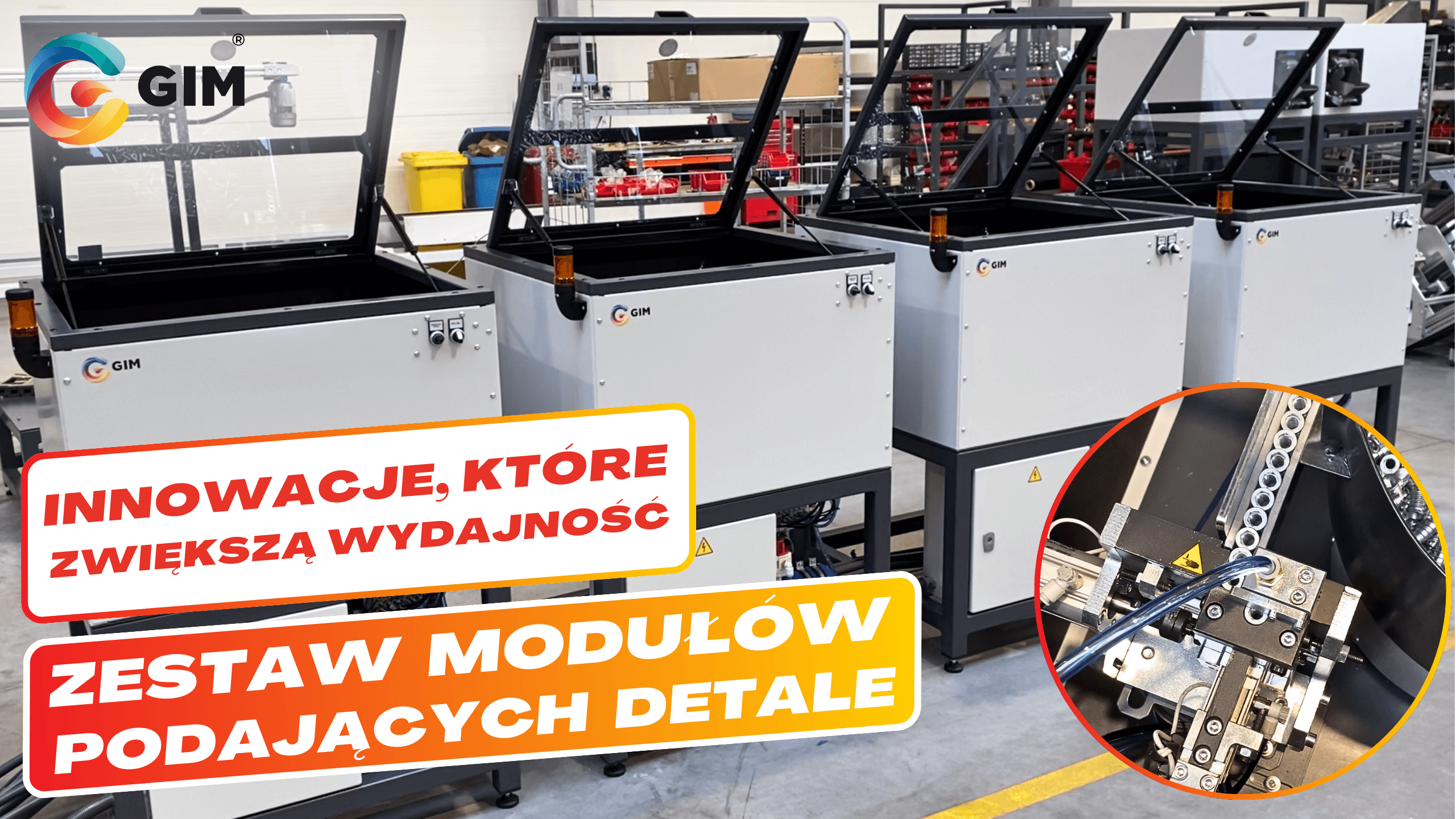 Moduł podający – system dostarczania detali do maszyny montażowej dla producenta mebli