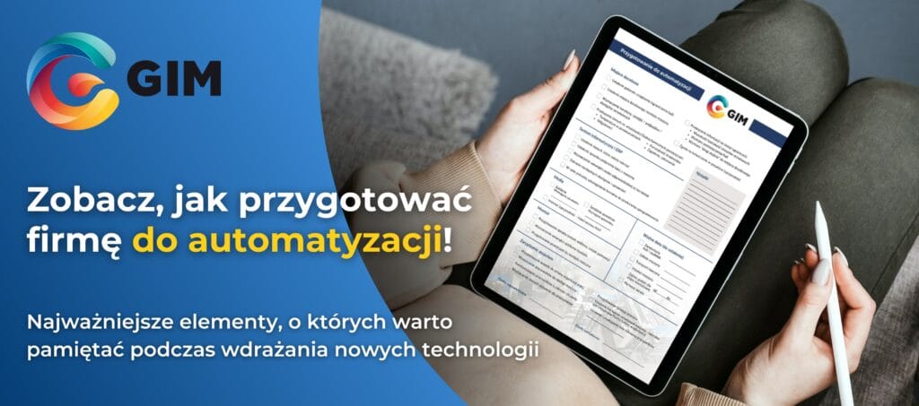 Checklista GIM - Przygotowanie firmy do automatyzacji i robotyzacji