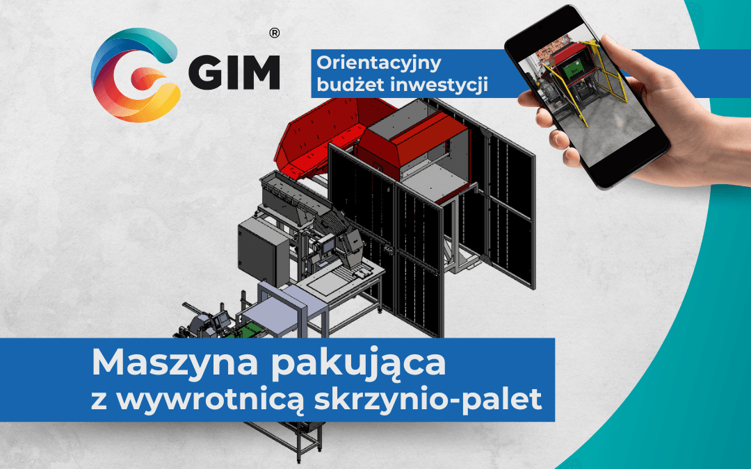 Maszyna pakująca z wywrotnicą skrzynio-palet