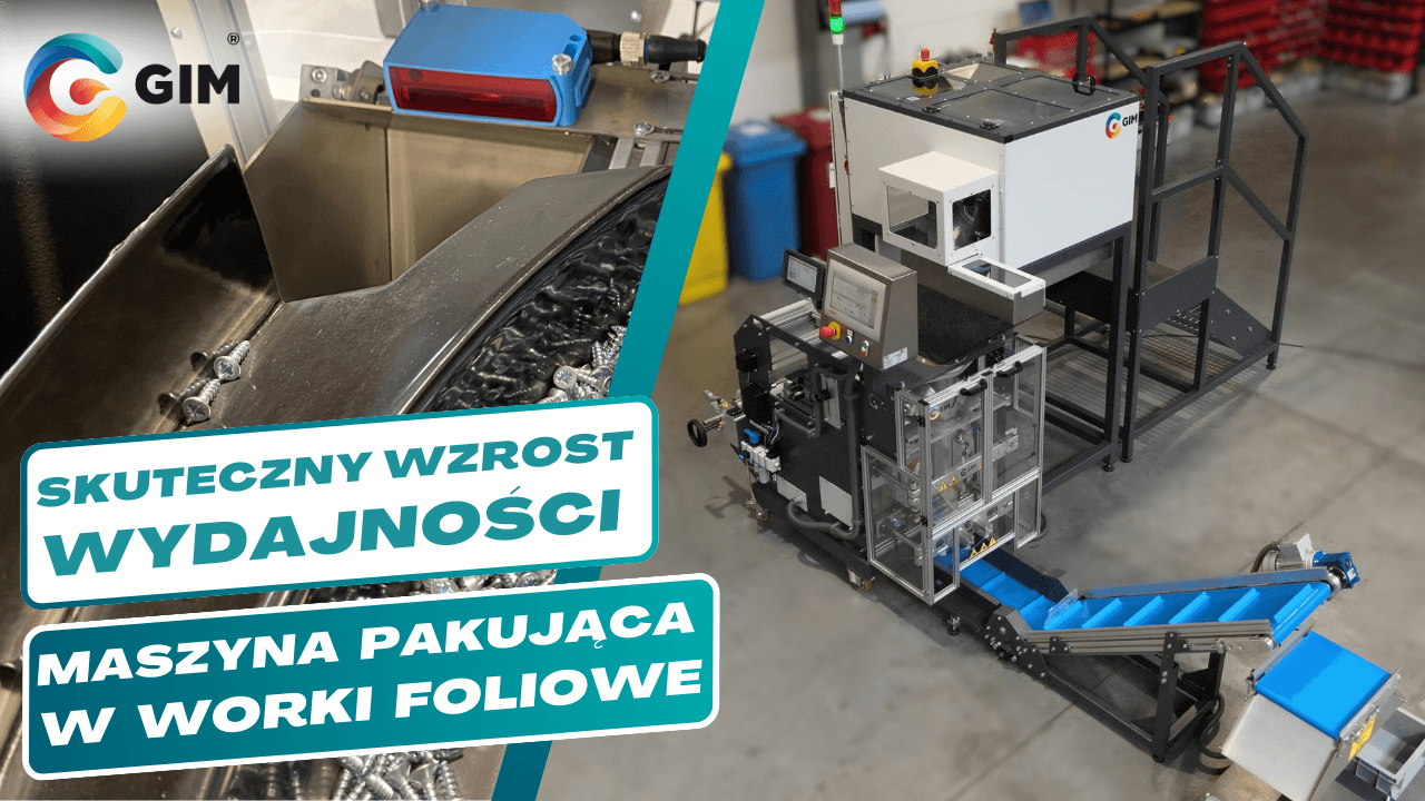 Maszyna pakująca detale w worki foliowe z 1 modułem liczącym GIM